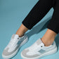 Beice - White Gray Athletic Sneaker (Women)