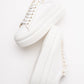 Violette - White Platform Sneakers