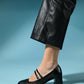Scots - Black Block Heel Shoe (Women)