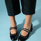 Scots - Black Block Heel Shoe (Women)