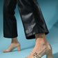 Scots - Beige Block Heel Shoe (Women)