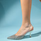 Know - Pearl Jeweled Transparent High Heel Evening Shoe (Women)