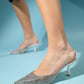 Know - Pearl Jeweled Transparent High Heel Evening Shoe (Women)