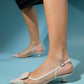 Amora - Beige Buckled Low-Heeled Shoe (Women)