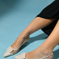 Amora - Beige Buckled Low-Heeled Shoe (Women)