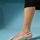 Amora - Beige Buckled Low-Heeled Shoe (Women)