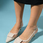 Amora - Beige Buckled Low-Heeled Shoe (Women)