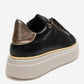 BORENA - Black Platform Sneaker (Women)