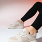 Ingrid - Beige Platform Sneakers