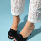Jempy - Black Floral Heeled Mule (Women)