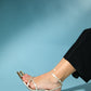 Melossa - Beige Satin Jeweled High Heel Shoe (Women)