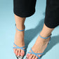 Melossa - Light Denim Blue Jeweled High Heel Shoe (Women)