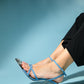 Melossa - Light Denim Blue Jeweled High Heel Shoe (Women)