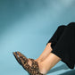 Paloma - Black Yellow Patterned Gold Buckle Sandal (Women)