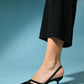 March - Black Slim Heel Pump (Women)