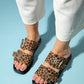 Zley Leopard Buckle Sandal (Women)