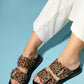 Zley Leopard Buckle Sandal (Women)
