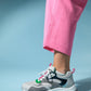 Crown - Grey Glitter Lace-Up Chunky Sneaker (Women)