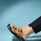 Zley Cognac Buckle Sandal (Women)
