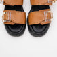 Zley Cognac Buckle Sandal (Women)