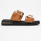 Zley Cognac Buckle Sandal (Women)