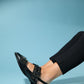 Paloma - Black Gold Buckle Sandal (Women)
