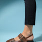 Paloma - Brown Gold Buckle Sandal (Women)