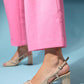 Pandia - Beige Buckle Block Heel Sandal (Women)