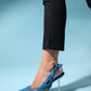 Glen - Denim Blue Zipper-Detail High Heel Shoe (Women)