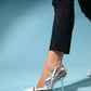 Glen - White Zipper-Detail High Heel Shoe (Women)