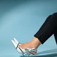 Glen - White Zipper-Detail High Heel Shoe (Women)