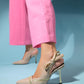 Glen - Beige Zipper-Detail High Heel Shoe (Women)