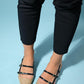 Cenova - Black Woven Heeled Sandal (Women)