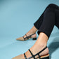 Cenova - Black Woven Heeled Sandal (Women)