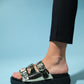 Olava - Gold Buckle Thick-Soled Slide (Women)