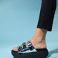 Olava - Silver Buckle Thick-Soled Slide (Women)