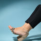 River - Beige Embellished Shiny Block-Heel Sandal (Women)
