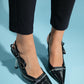 Glen - Black Zipper-Detail High Heel Shoe (Women)