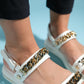 Loket - White Chain-Detail Sandal (Women)
