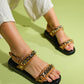 Loket - Cognac Chain-Detail Sandal (Women)