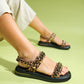 Loket - Black/Yellow Chain-Detail Sandal (Women)