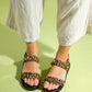 Loket - Black/Yellow Chain-Detail Sandal (Women)