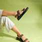 Loket - Black/Yellow Chain-Detail Sandal (Women)