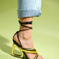 Creed - Black Ankle Tie High Heel (Women)