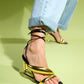 Creed - Black Ankle Tie High Heel (Women)