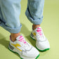 Blaj - White Yellow Multi Sneaker (Women)