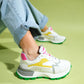Blaj - White Yellow Multi Sneaker (Women)