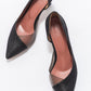 Vera Black Glitter Pointed Toe Pump (Women)
