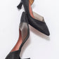 Vera Black Glitter Pointed Toe Pump (Women)