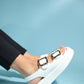 Slope White Double Strap Flat Sandal (Women)